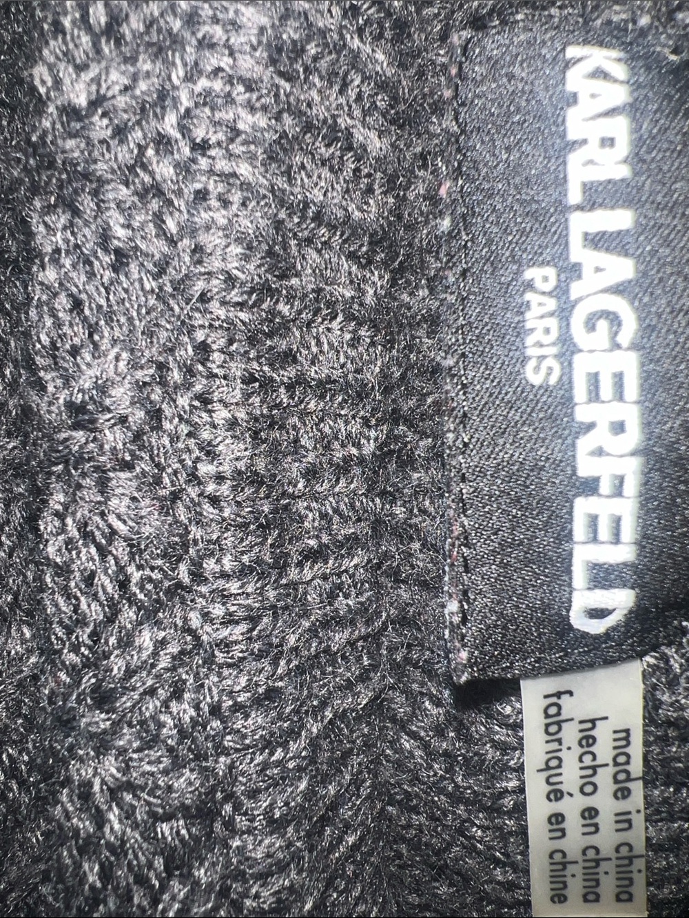 Karl Lagerfield sweater with pearls